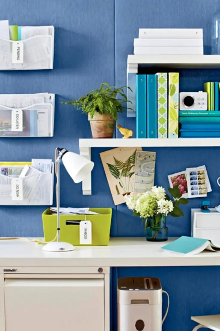 Organized home office #deskorganization #getorganized #gettingorganized #organizationideasforthehome #diyhomedecor #organizingideas #cleaninghacks #lifehacks #diyideas 