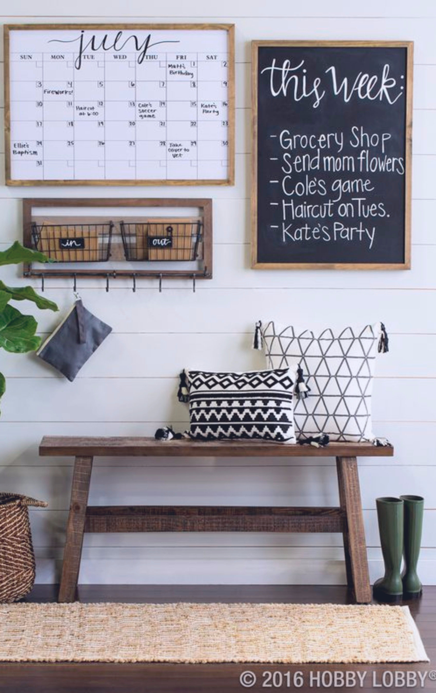 Get your family schedule organized with these family command center ideas - DIY organization station to declutter your life!