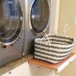 I love this idea to get more space to work in a small laundry room.