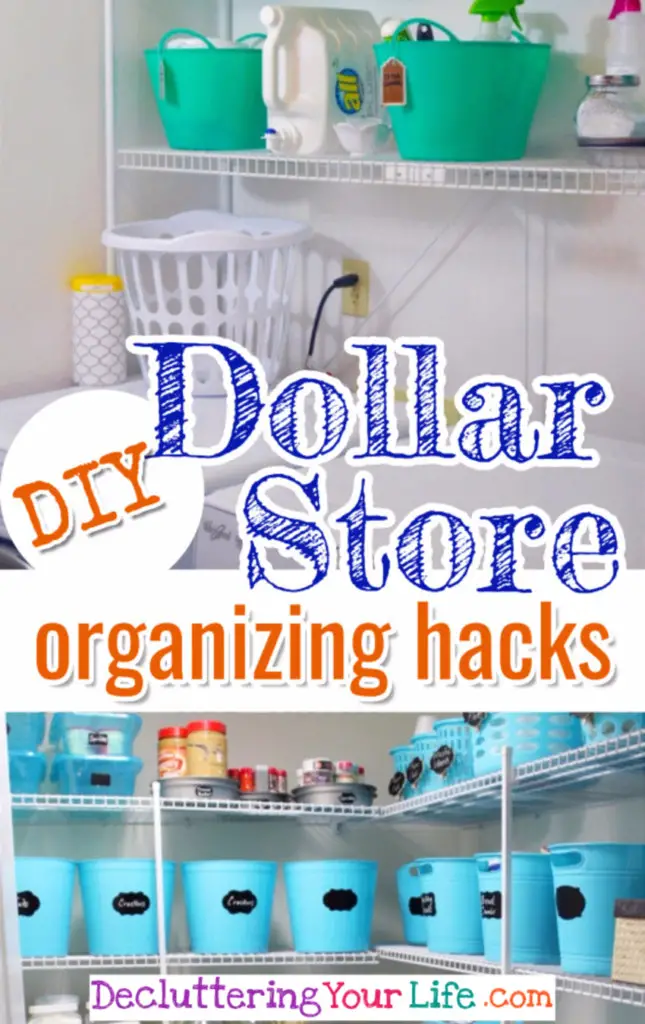 Awesome Dollar Store & Dollar Tree Organization Hacks for Organizing ...