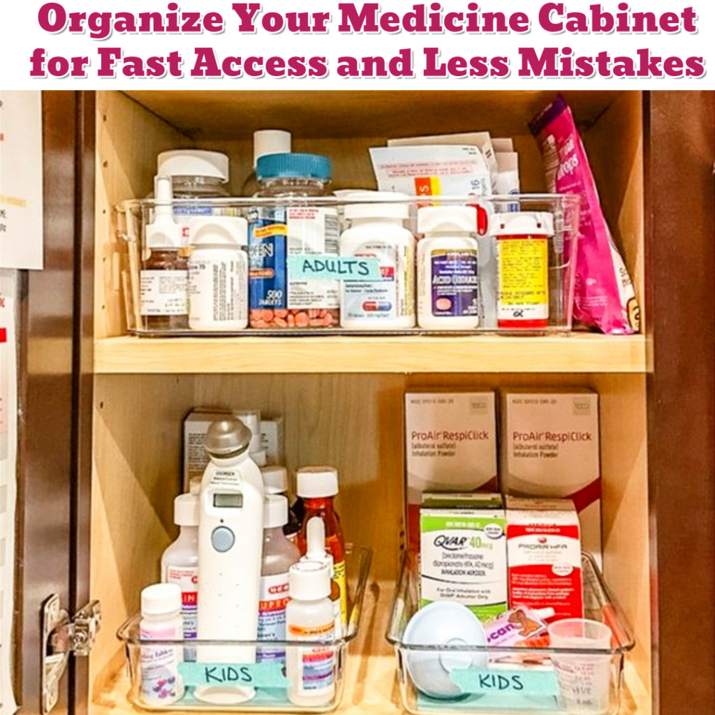 Medicine Cabinet Organization ideas - Getting Organized - 50+ Easy DIY organization Ideas To Help Get Organized #getorganized #gettingorganized #organizationideasforthehome #diyhomedecor #organizingideas #cleaninghacks #lifehacks #diyideas