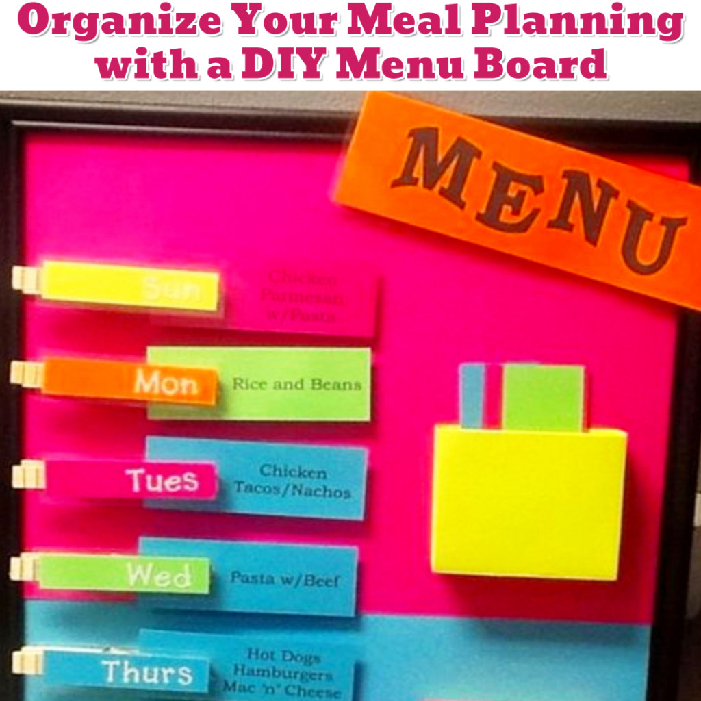 Weekly Meal Planning Organization idea - Getting Organized - 50+ Easy DIY organization Ideas To Help Get Organized #getorganized #gettingorganized #organizationideasforthehome #diyhomedecor #organizingideas #cleaninghacks #lifehacks #diyideas