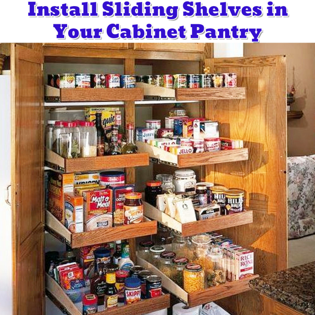 Small cabinet pantry organization ideas - DIY pantry shelves - Getting Organized - 50+ Easy DIY organization Ideas To Help Get Organized #getorganized #gettingorganized #organizationideasforthehome #diyhomedecor #organizingideas #cleaninghacks #lifehacks #diyideas