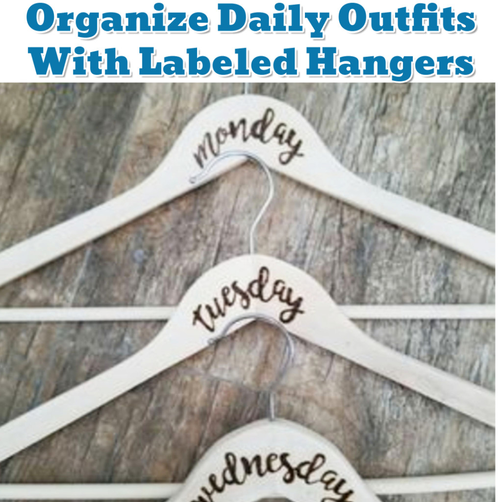 Daily Outfit organization Hack - Getting Organized - 50+ Easy DIY organization Ideas To Help Get Organized #getorganized #gettingorganized #organizationideasforthehome #diyhomedecor #organizingideas #cleaninghacks #lifehacks #diyideas