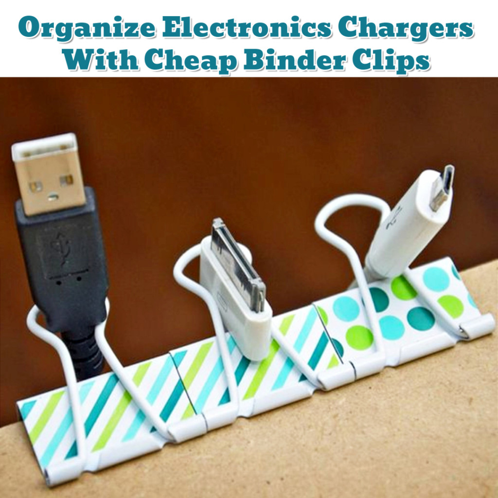 Organize Phone Chargers DIY Idea - Getting Organized - 50+ Easy DIY organization Ideas To Help Get Organized #getorganized #gettingorganized #organizationideasforthehome #diyhomedecor #organizingideas #cleaninghacks #lifehacks #diyideas