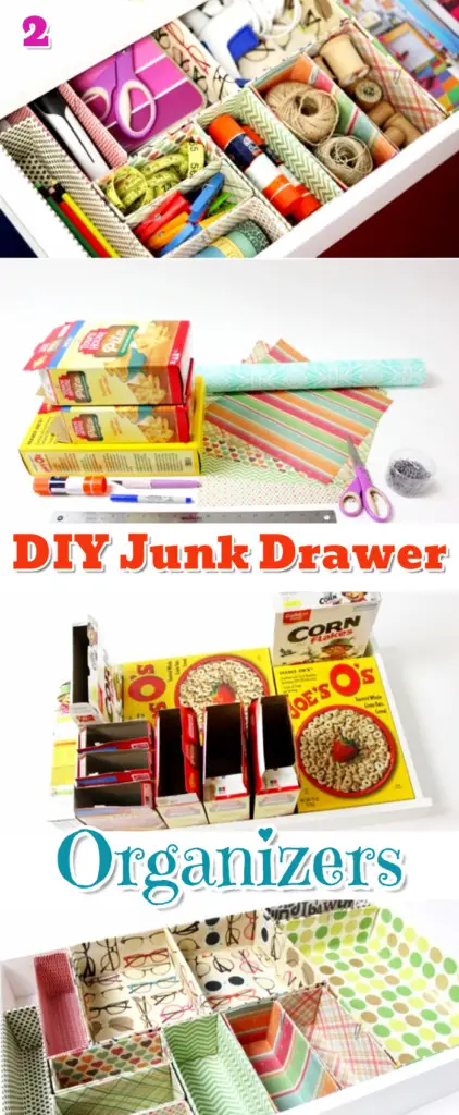 DIY Junk Drawer Organization Ideas, Tips and Hacks #junkdrawerorganization #gettingorganized #organizationideasforthehome #getorganized #lifehacks #organizingtips #kitchenideas #deskorganization