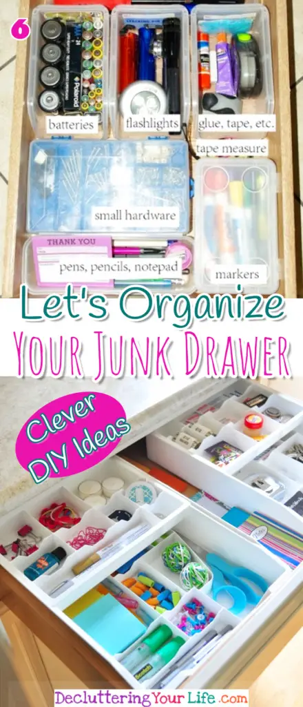 DIY Junk Drawer Organizer