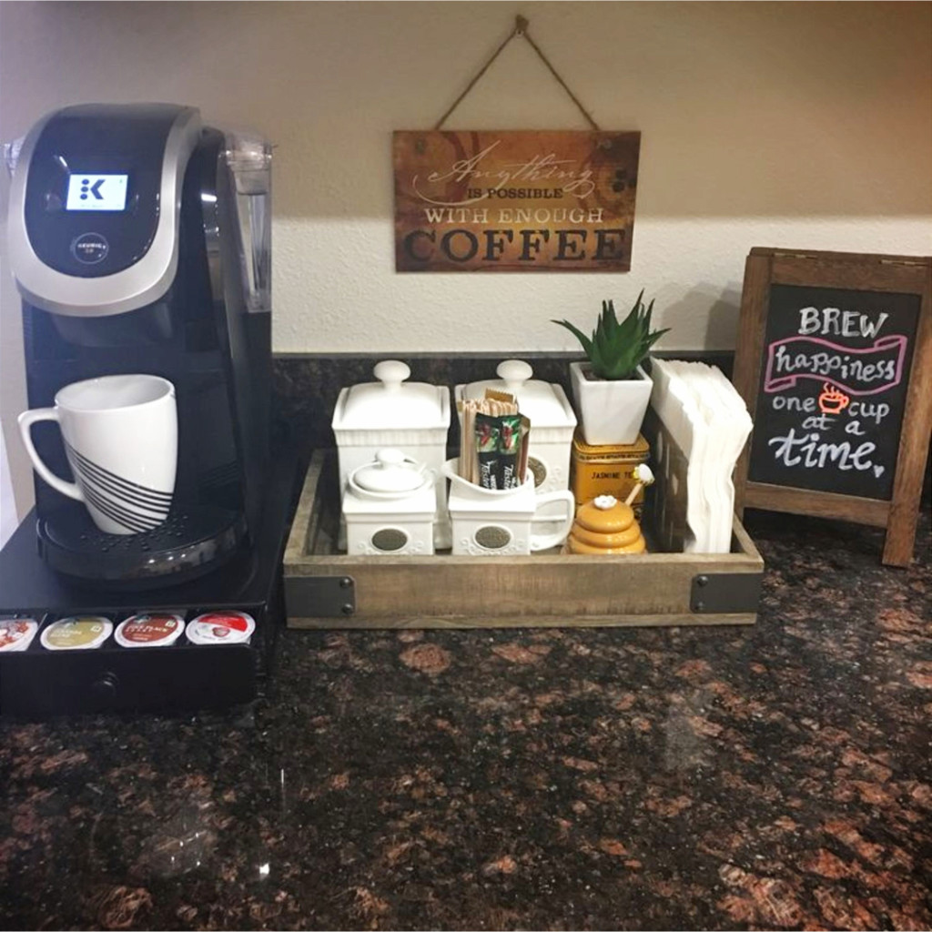 Coffee Bar Ideas-PICTURES of Coffee Bars In Kitchens & On Counters