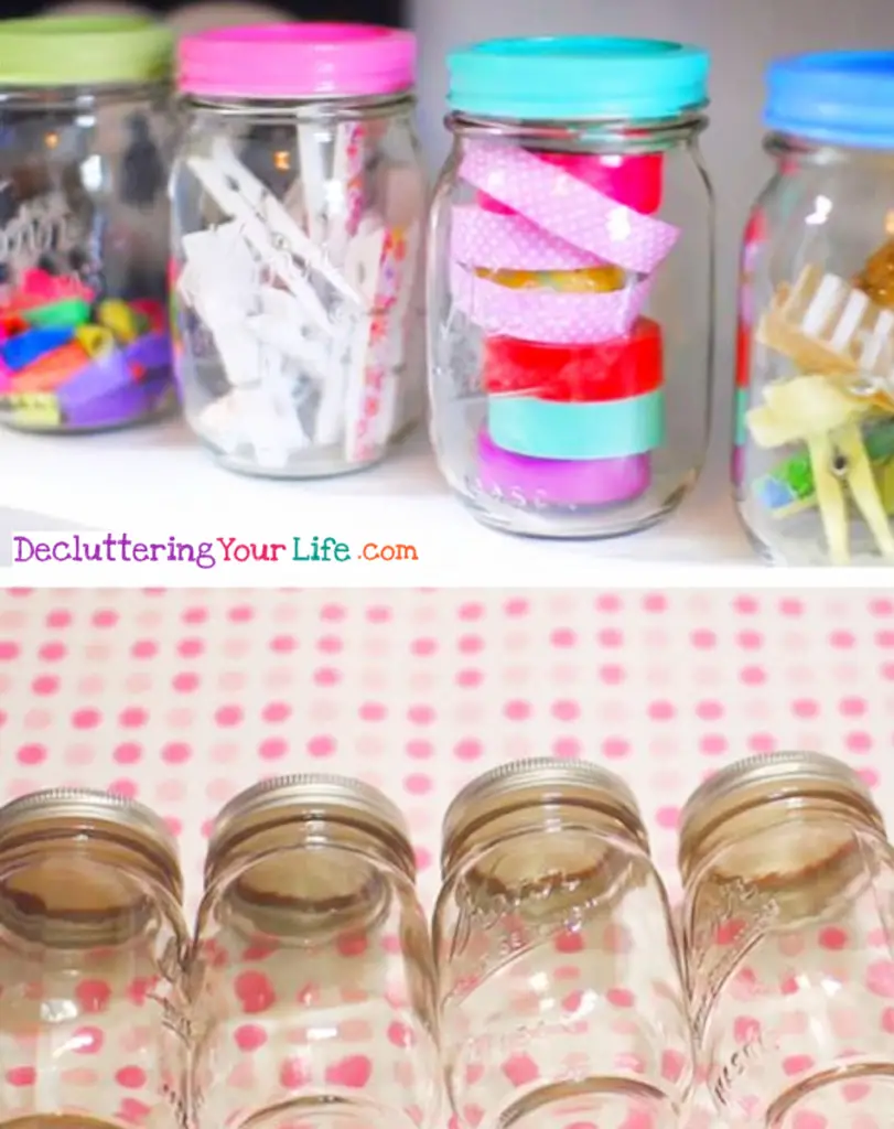 New Craft Storage Ideas Using Unexpected Items - Craft Room Organizing Ideas #gettingorganized #goals #organizationideasforthehome