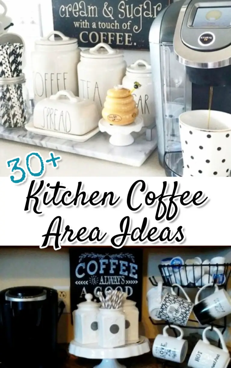 Coffee Bar Ideas-PICTURES of Coffee Bars In Kitchens & On Counters