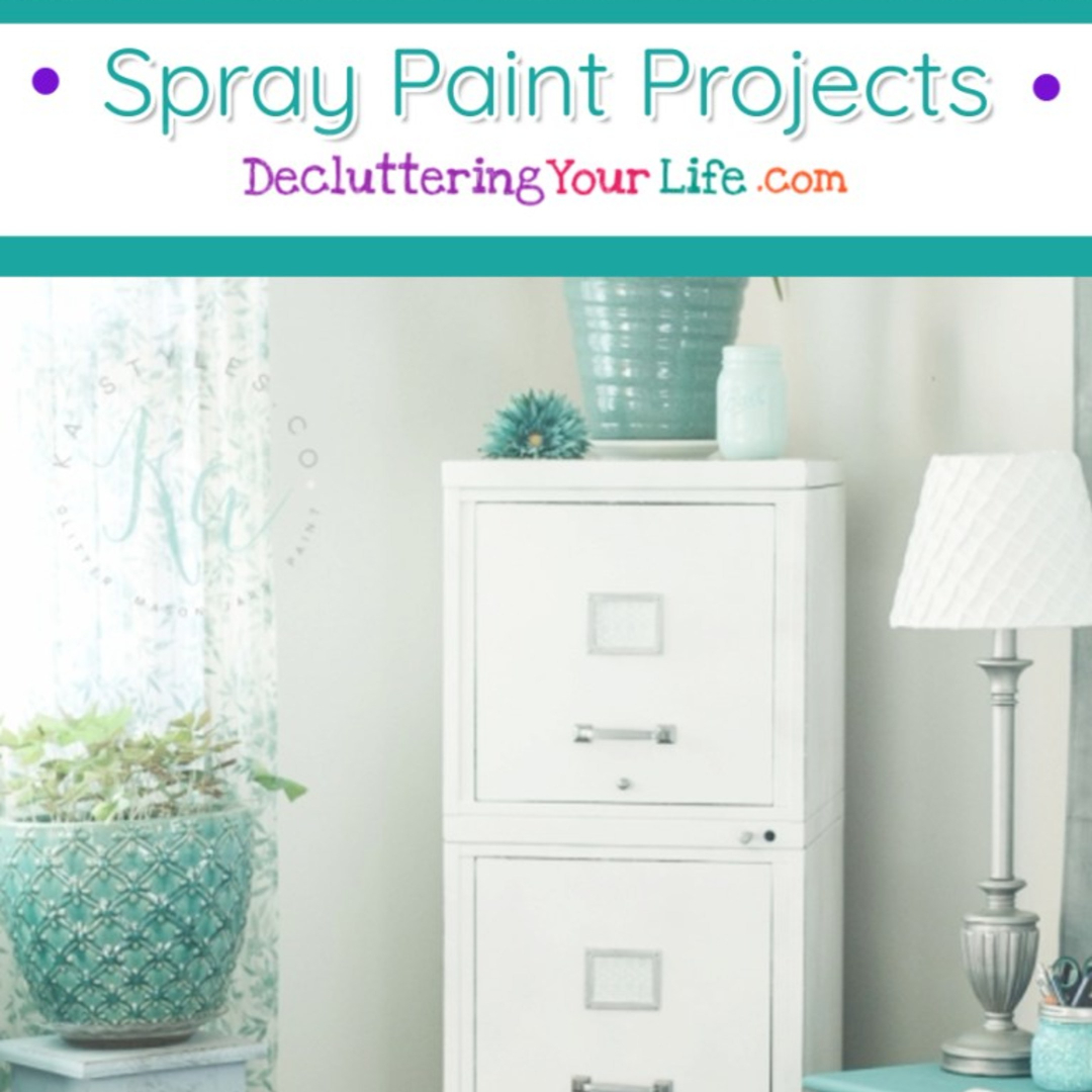 Spray Paint DIY Projects - Easy do it yourself ideas #diyprojects #gettingorganized #organizationideasforthehome 