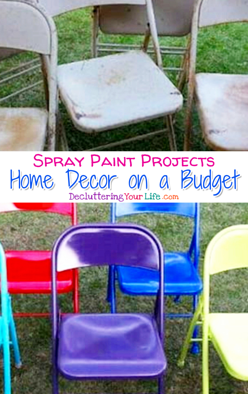 Cheap DIY Home Decor Projects For Organizing Your Home - Cheap and easy spray paint projects to transform your home or office