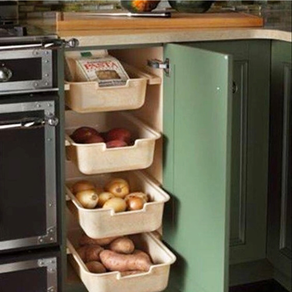 Small Kitchen Organization Hacks - How to Organize a Small Kitchen with No Pantry #smallkitchenorganization #nopantry #nopantrysolutions #kitchenorganization #gettingorganized #organizationideasforthehome #storagesolutions #diystorageideas