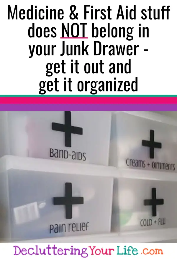 Organizing life includes getting your junk drawer organized - here's some organization ideas that help