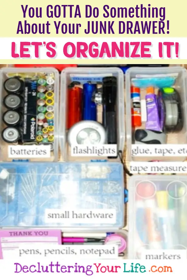 How to organize your junk drawer - DIY organization tips, hacks and ideas