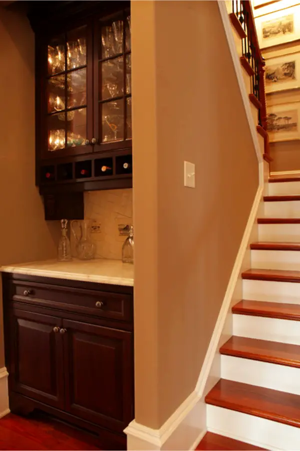 Under stair storage ideas - butlers pantry under stairs