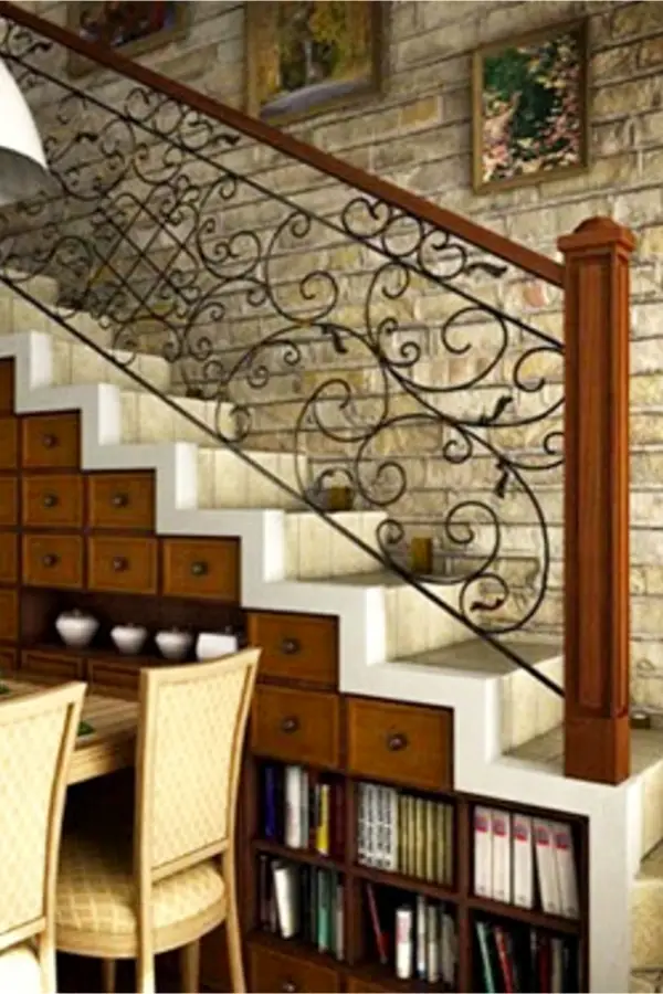 Under stair storage ideas - drawers and shelves under stairs