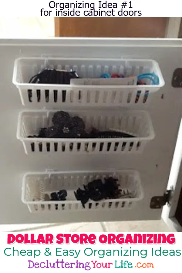 Dollar Store Organizing - Bathroom Organization Ideas On A Budget - Bathroom Organization Hacks & Cheap DIY Bathroom Storage Ideas using Dollar Stores organization stuff for under sink, make up, counter space, towels, shelves and more dollar store DIY organization life hacks to get bathroom organized at home