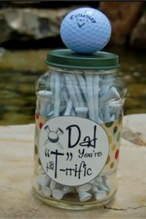 Golf Gift Idea for Dad - DIY Fathers Day Gifts From Kids - Quick and Easy Father's Day crafts and gift ideas