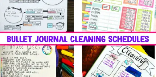 10 Bullet Journal Cleaning Schedule Layout Ideas I Love