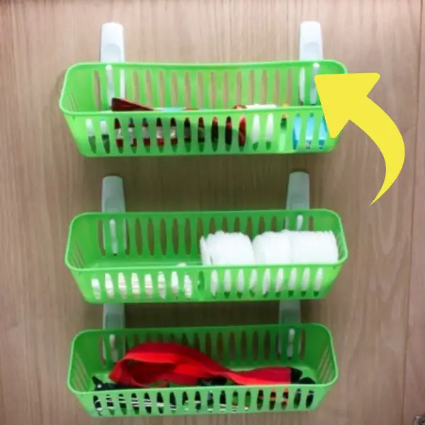 Dorm Room Ideas - How To Organize a Dorm Room Closet to Maximize storage space - command hooks are your BFF!