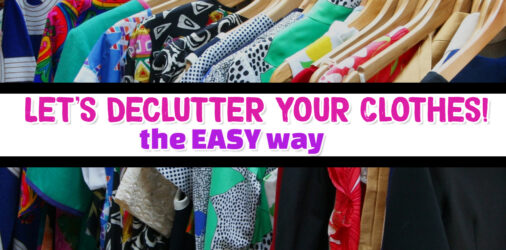 How I Declutter Clothes In My Closet – Even Though I Am a Closet SLOB  -overwhelmed with too many clothes? Here's how I declutter and clean out my closet without losing my mind...