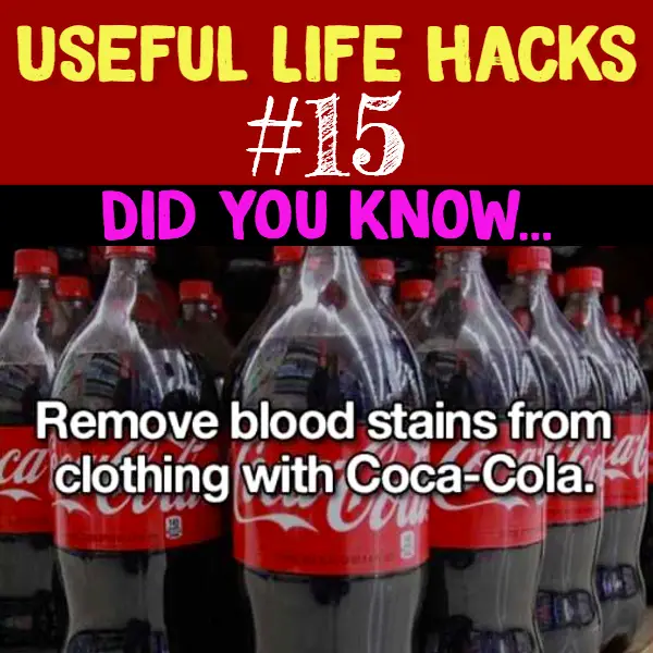 Common household item that removes blood stains. - laundry hacks Useful life hacks to make life easier - household hacks... MIND BLOWN!