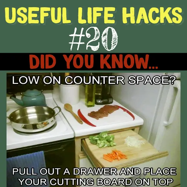 Kitchen hack to get more space in a small kitchen. Useful life hacks to make life easier - household hacks... MIND BLOWN!