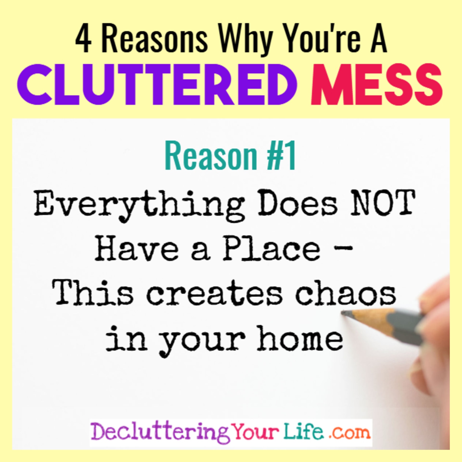 cluttered mess reason 1