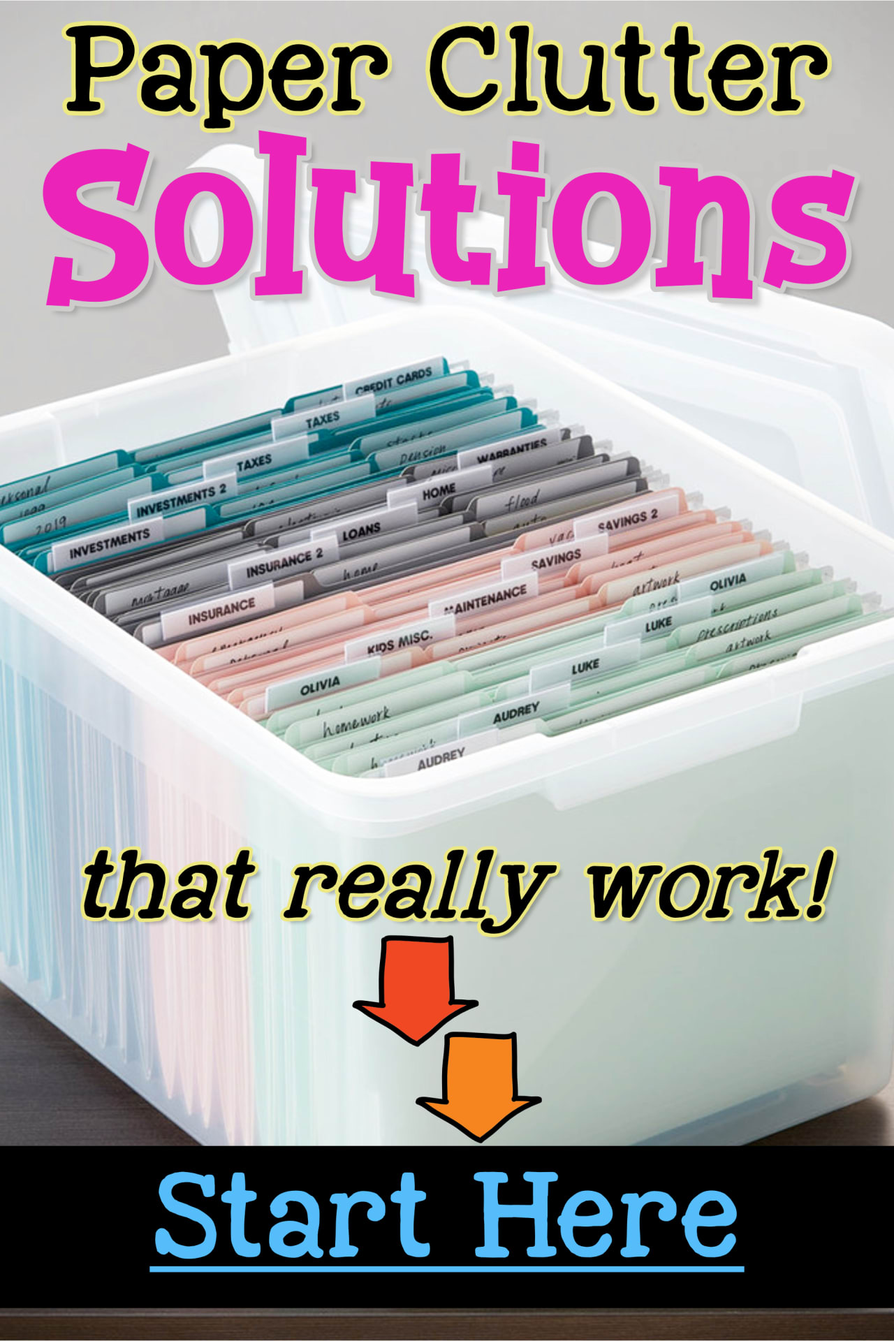 Paper Clutter Solutions Start Here