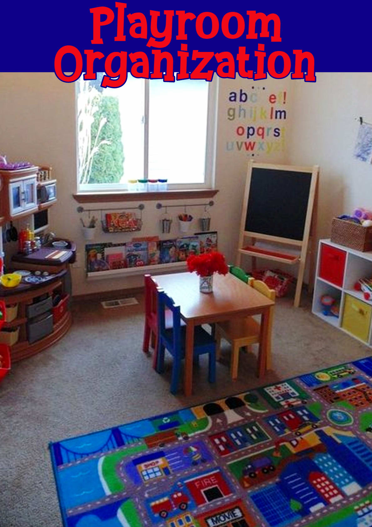 organizing a playroom on a budget