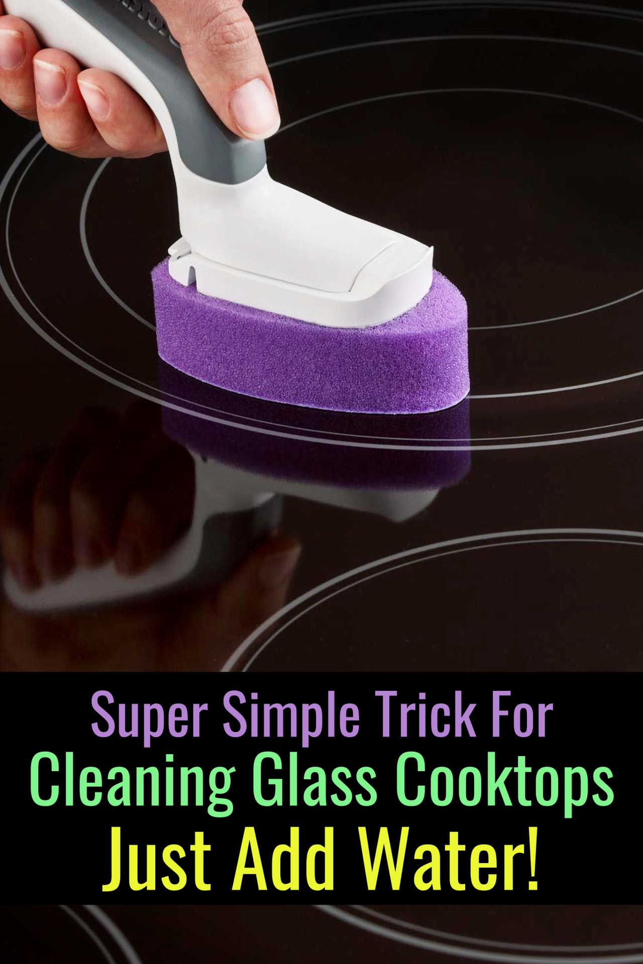 Clean glass cooktop the EASY way - this glass stove top cleaner is cheap and easy to use - and it works!