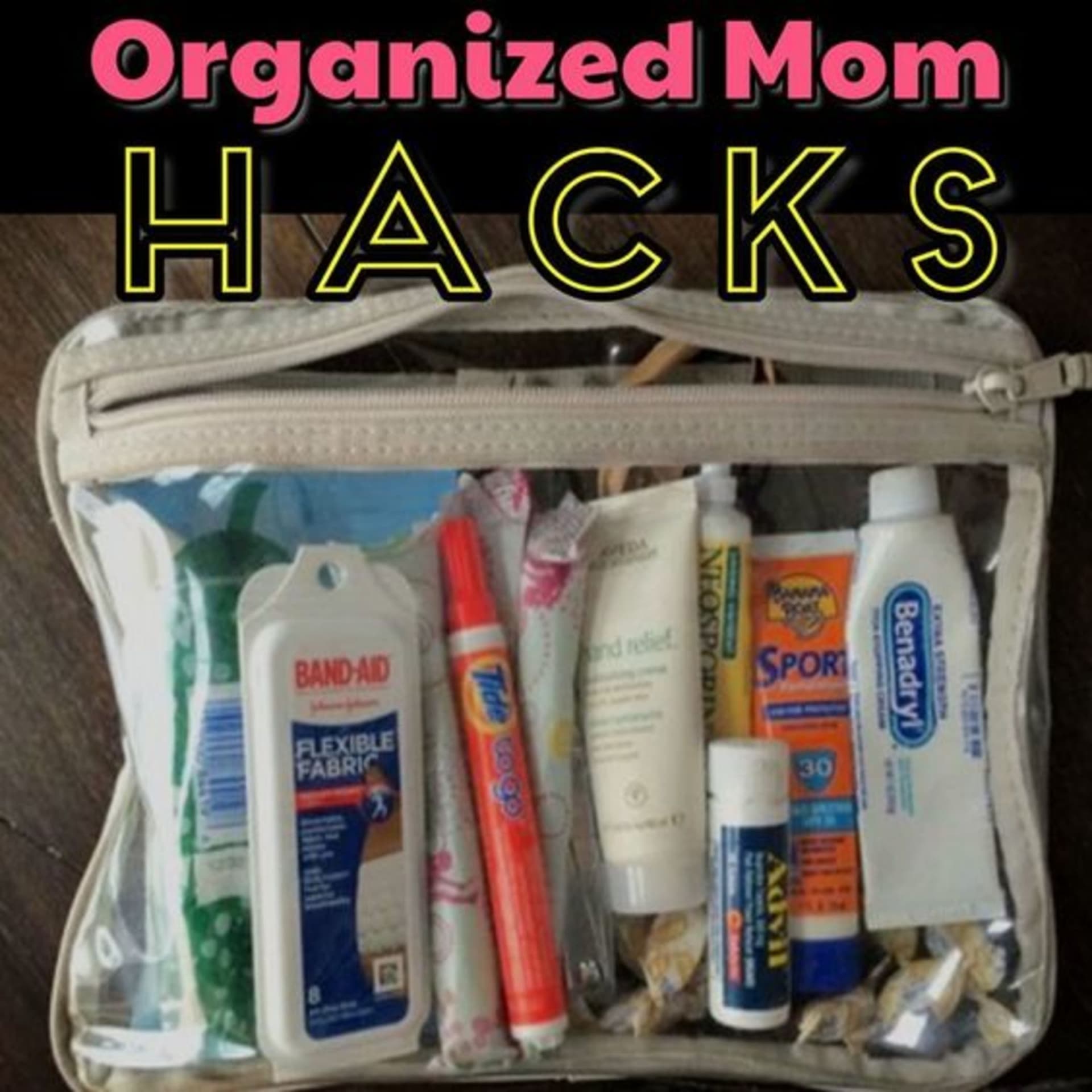 Organized Mom Hacks!  Declutter and organize even if feeling overhwelmed - you CAN be an organized mom!