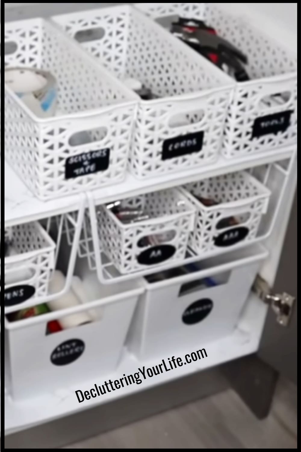 Dollar Tree Organizing Ideas for under bathroom sink