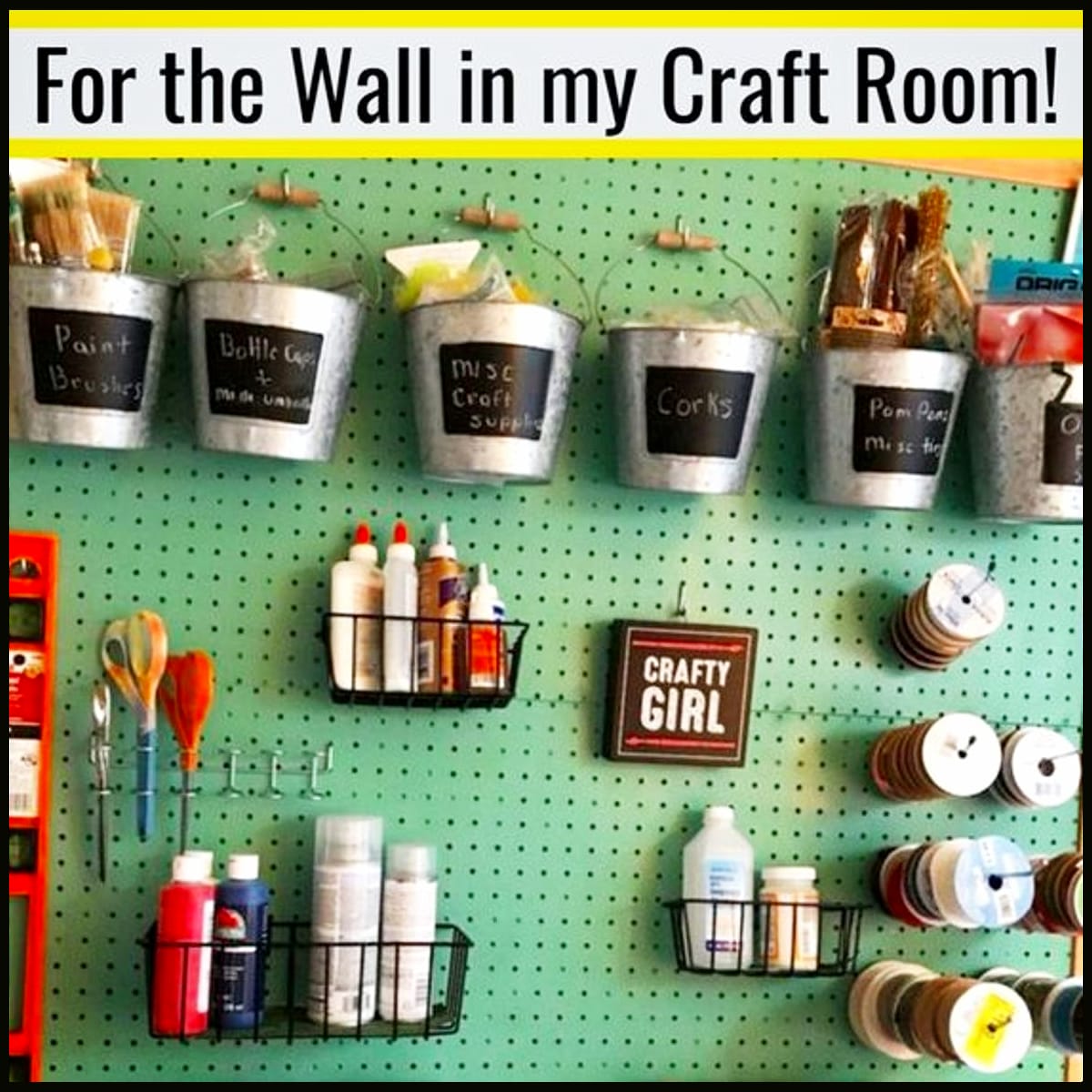 small craft room organization ideas on a budget