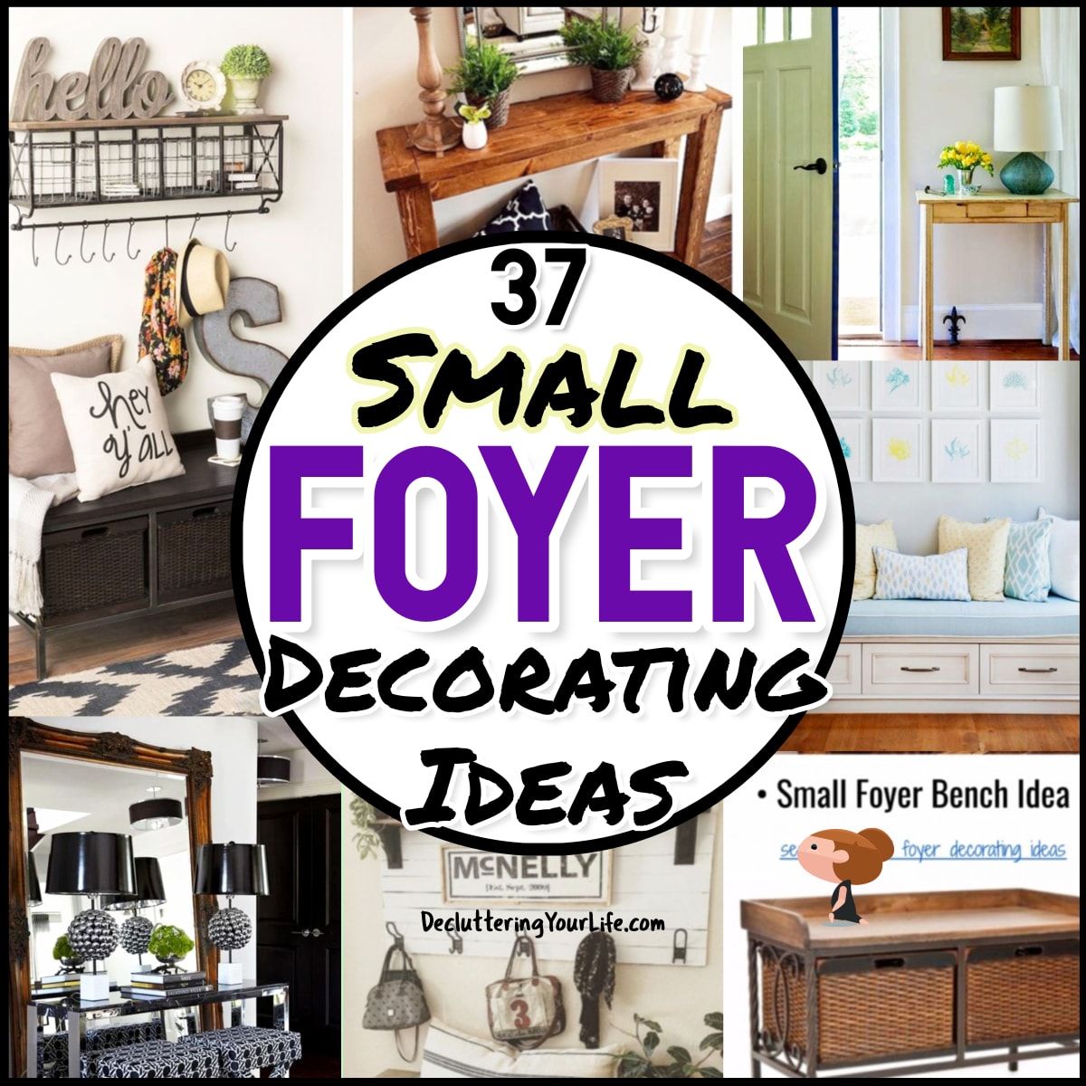 Small Foyer Decorating Ideas - 37 small entryway decor ideas for decorating a small foyer on a budget