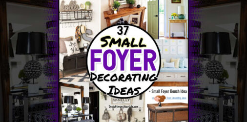 Small Foyer? 37 Decorating Ideas For Tiny Foyer Entryways  - decorating a small entryway or VERY small foyer can be a challenge - these decor ideas will help...