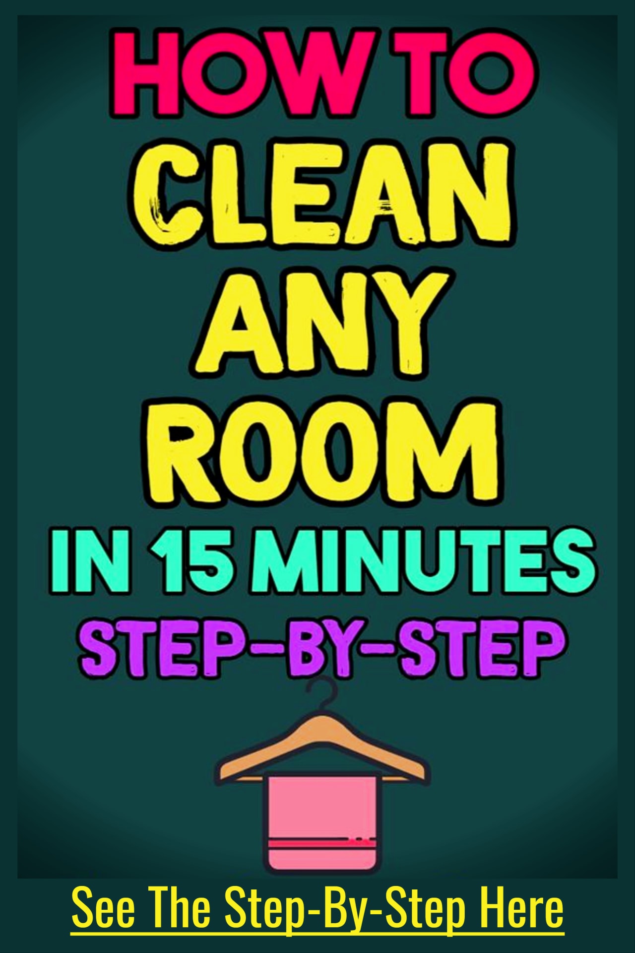 cleaning a cluttered house