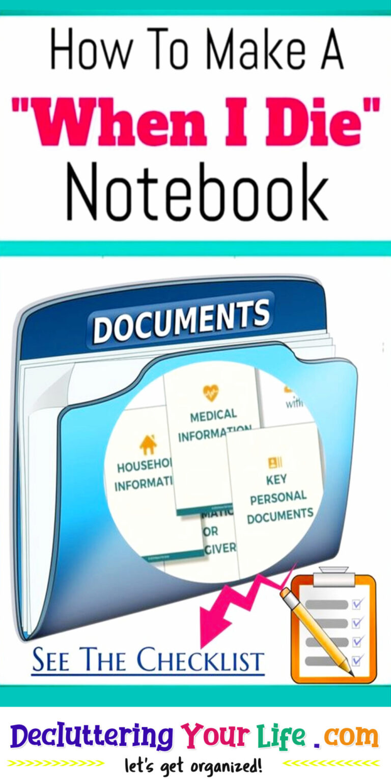 Important Documents Life Binder Checklists &amp; PDF Printables
