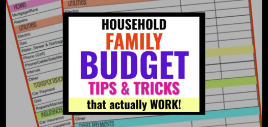 Household Family Budget Tips and Tricks That Actually WORK  -if you suck with money and can never make a family budget that works, these household budgeting tips and tricks WILL help...