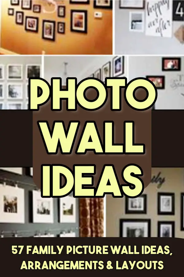 Photo Wall Ideas - Family Picture Wall Ideas, Arrangements and Layouts For Your Family Pictures or Gallery Wall