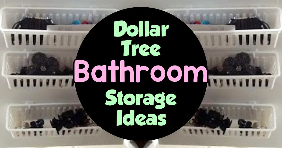 DOLLAR TREE BATHROOM ORGANIZATION  $1 DIY Bathroom Organizing Ideas 