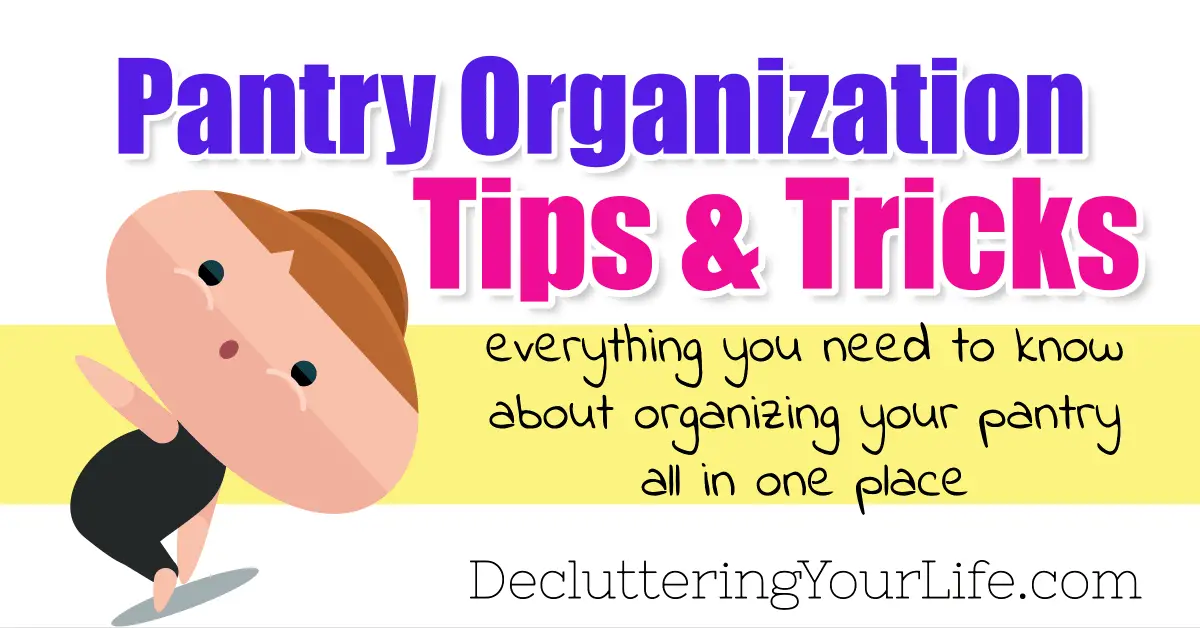 pantry organization ideas that work- tips tricks and hacks for organizing an odd shaped pantry with FAQ