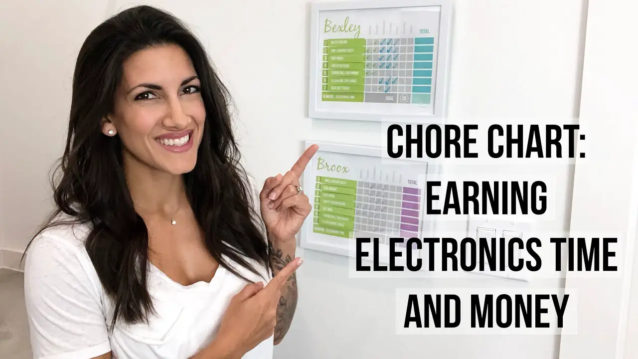 Chore Charts - Chore Chart Ideas For Kids To Earn Money and Electronics Time On Their Phones, Internet and Gamiling