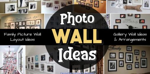 Photo Wall Ideas-Aesthetic Gallery Wall Designs & Layouts  - photo frame wall designs, layouts and ideas for the perfect photo gallery wall in your home...