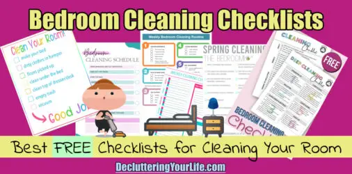 Organizing Checklists To Get Your Bedroom TOTALLY Organized (free printables!)  -bedroom a MESS? does having a plan of action help you declutter better? If so, these free checklists are for you!