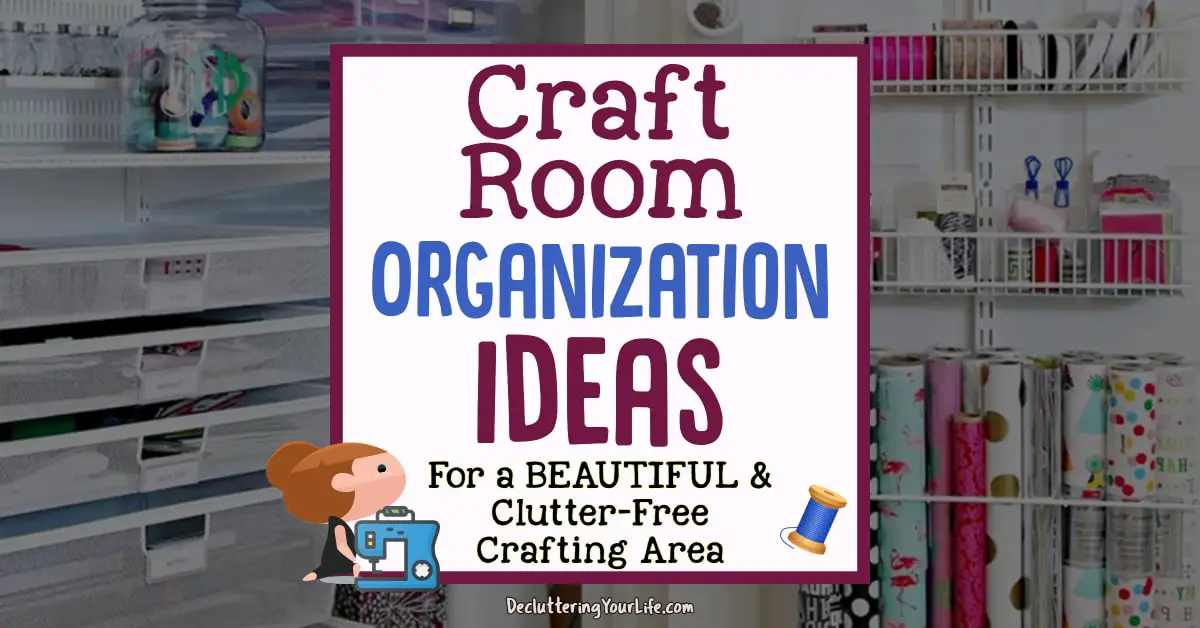 Craft Room Organization Ideas–Storage SOLUTIONS For Craft Clutter  Office craft  room combo, Sewing room inspiration, Room organization