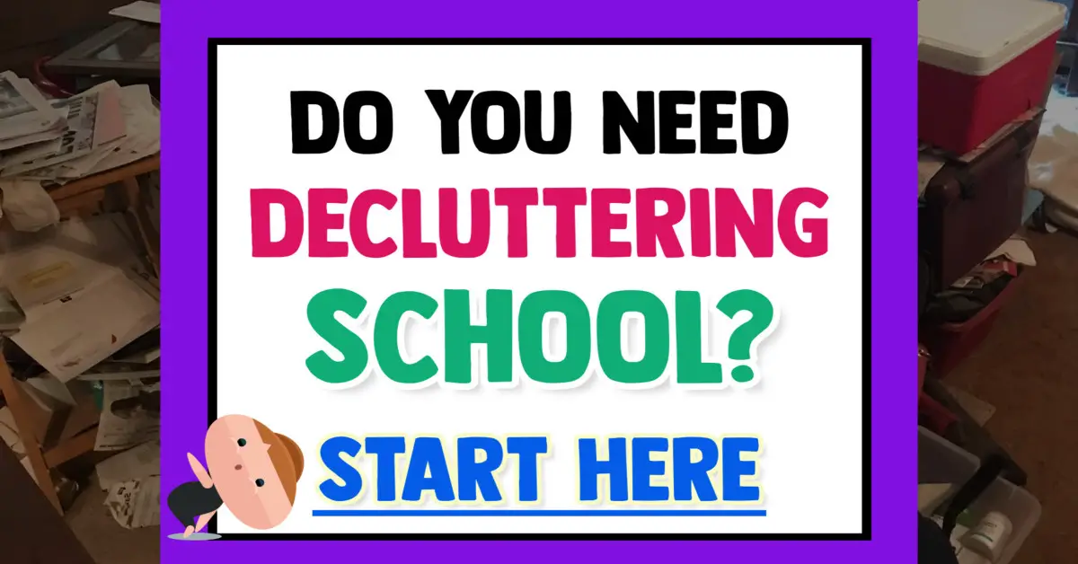 How to declutter your home when you're OVERWHELMED by clutter and mess. Get started in Decluttering School...
