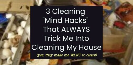 Cleaning “Mind Hacks” That Make You WANT To Clean (really!)  - Can you TRICK yourself into cleaning house? You bet you can! Here's how I do it...