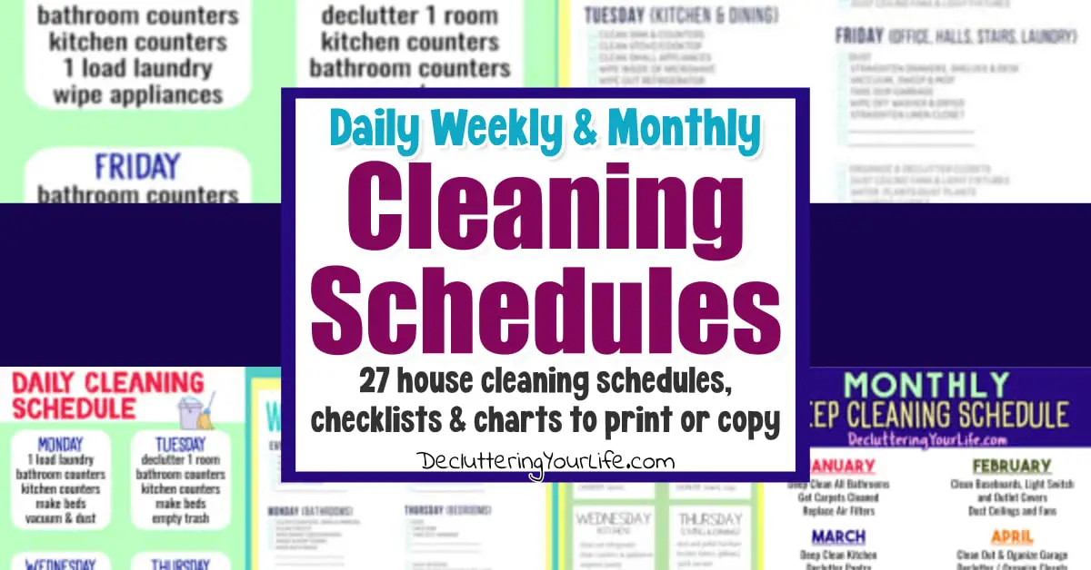 Kitchen Cleaning Schedule + Printable Checklist • Craving Some Creativity